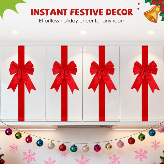 🎅Christmas Special Offer-Large Christmas Cabinet Door Ribbon Bow
