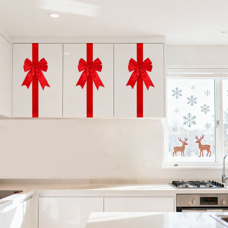 🎅Christmas Special Offer-Large Christmas Cabinet Door Ribbon Bow