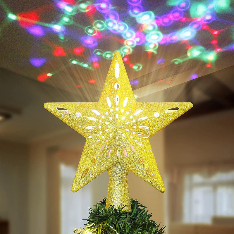 🔥Christmas Special Offer-Christmas Tree Star & Snowflake Projection Light