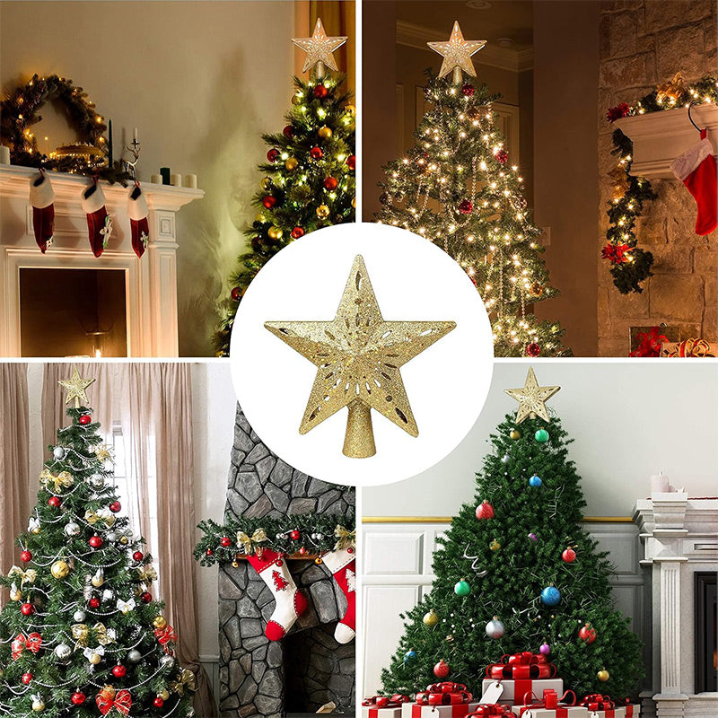 🔥Christmas Special Offer-Christmas Tree Star & Snowflake Projection Light