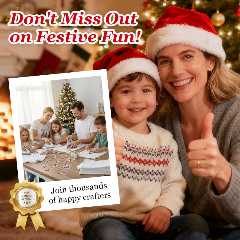 🎅Christmas Special Offer-Christmas Themed Heat Transfer Sticker