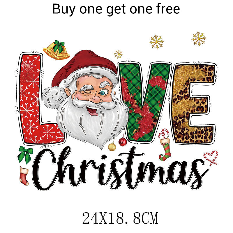 🎅Christmas Special Offer-Christmas Themed Heat Transfer Sticker