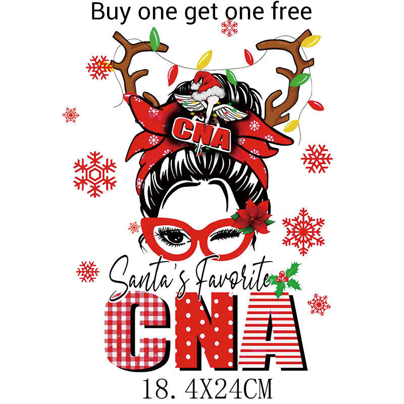 🎅Christmas Special Offer-Christmas Themed Heat Transfer Sticker