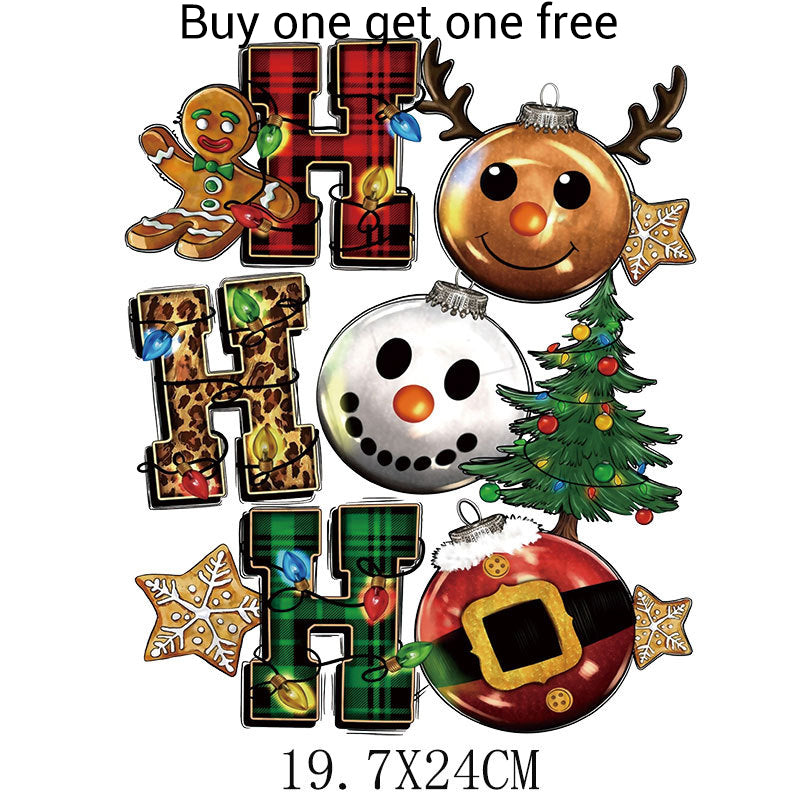 🎅Christmas Special Offer-Christmas Themed Heat Transfer Sticker
