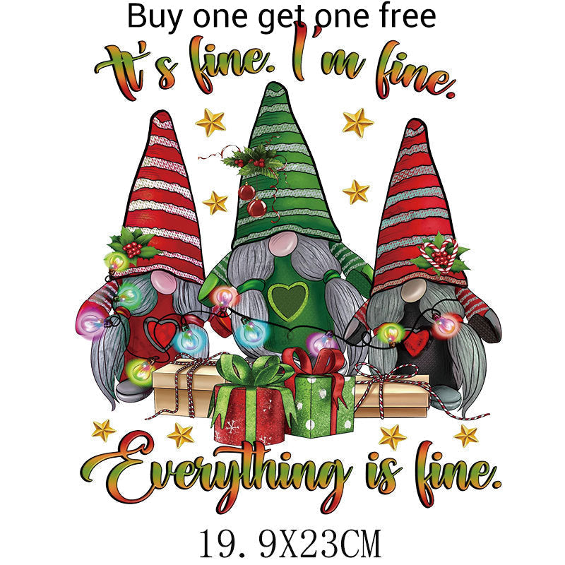 🎅Christmas Special Offer-Christmas Themed Heat Transfer Sticker