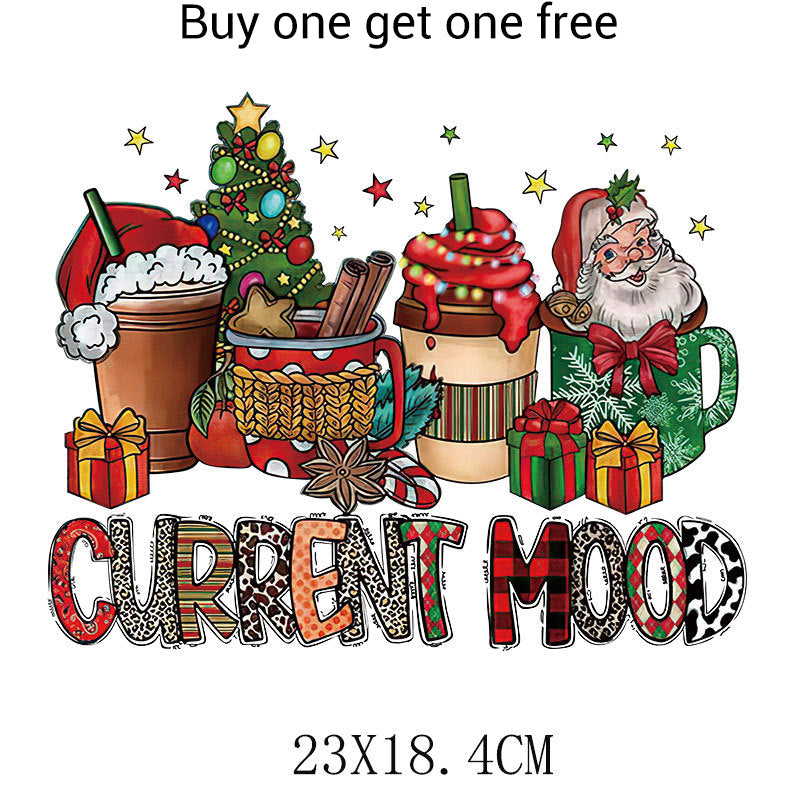 🎅Christmas Special Offer-Christmas Themed Heat Transfer Sticker