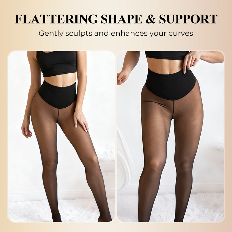 Women’s Thermal Sculpting Tights With Compression Waistband