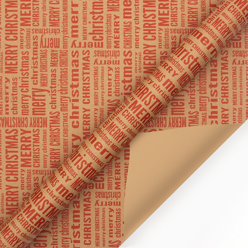 🔥Hot Sale Deals-Christmas Printed Kraft Wrapping Paper Roll