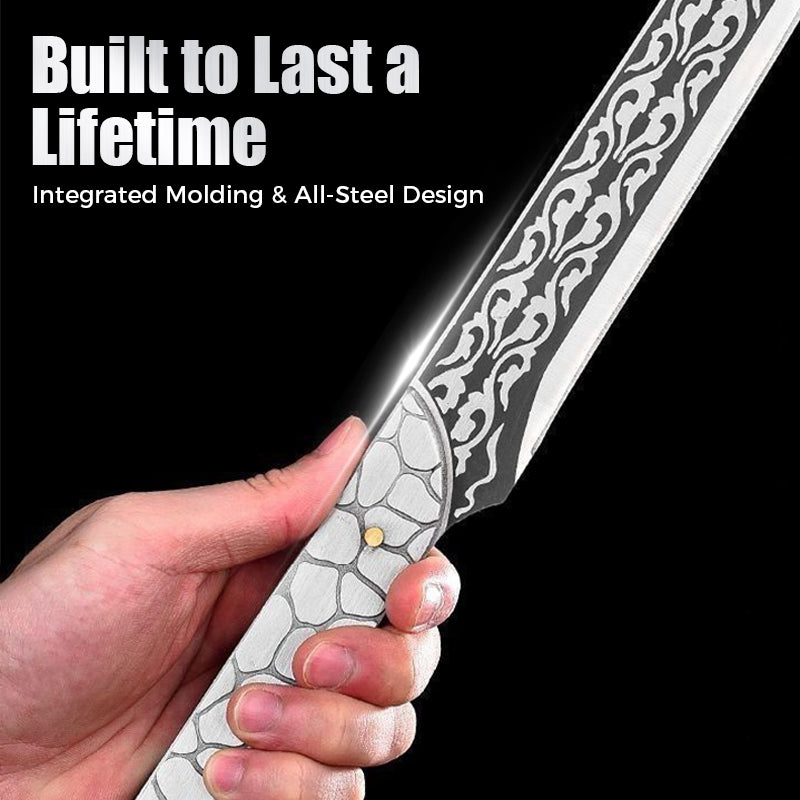 🔪 50% OFF! ✨ FULL-TANG SURVIVAL KNIFE - 8" Stainless Steel Blade with Fire Starter, Multi-Tool Kit Included, Perfect for Outdoor Adventures and Camping 🏕️🔥