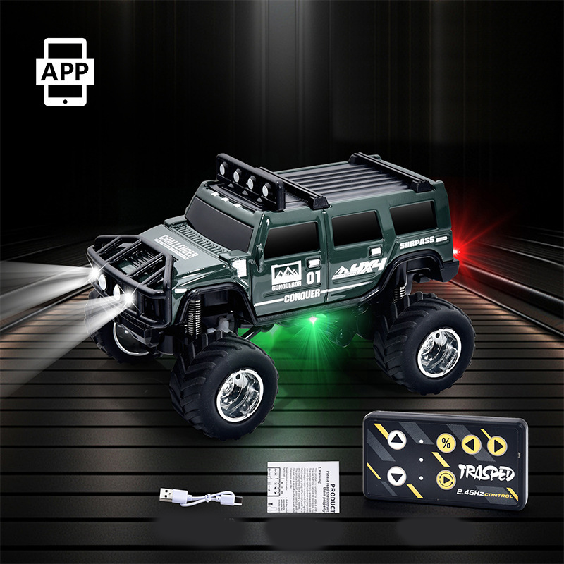 🔋 2025 HOT SALE 50% OFF! ✨ Mini RC Off-Road Truck with Lights