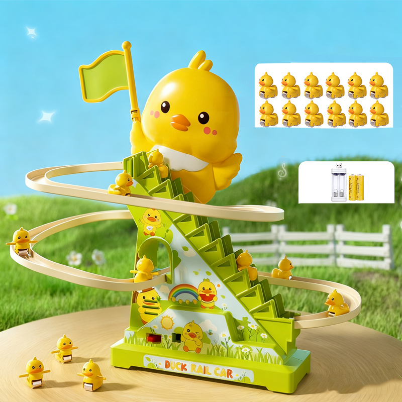 🔥Hot Sale Offers-Electric Duck Climbing Stairs Track Toy
