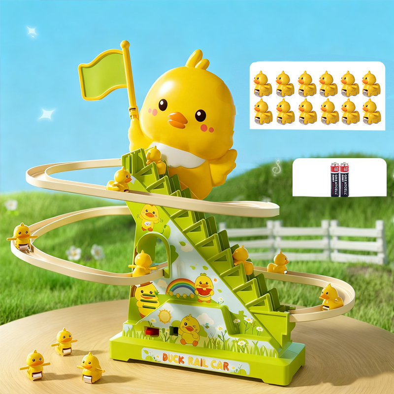 🔥Hot Sale Offers-Electric Duck Climbing Stairs Track Toy