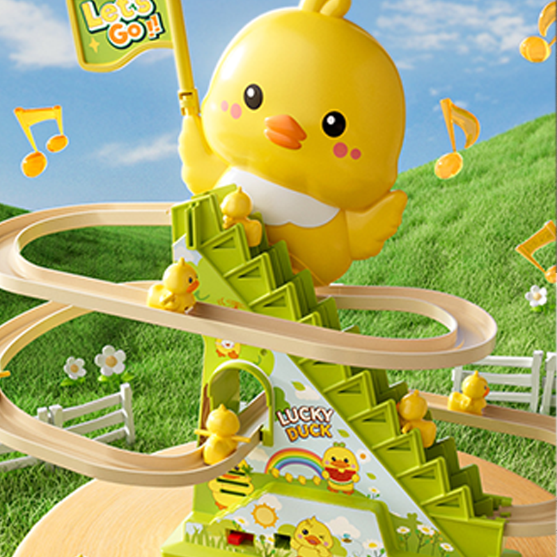 🔥Hot Sale Offers-Electric Duck Climbing Stairs Track Toy