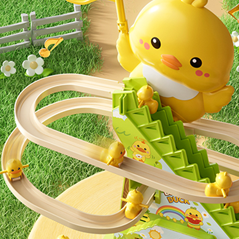 🔥Hot Sale Offers-Electric Duck Climbing Stairs Track Toy