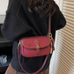 Women’s Saddle Crossbody Bag with Charm