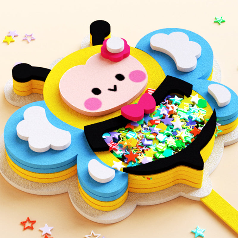 🎄Xmas Sale 50% Off🎁【Sensory Shaker Craft Kit for Kids】- Create 6 Shaking Keychains, Develops Fine Motor Skills No Glue Needed!🌟