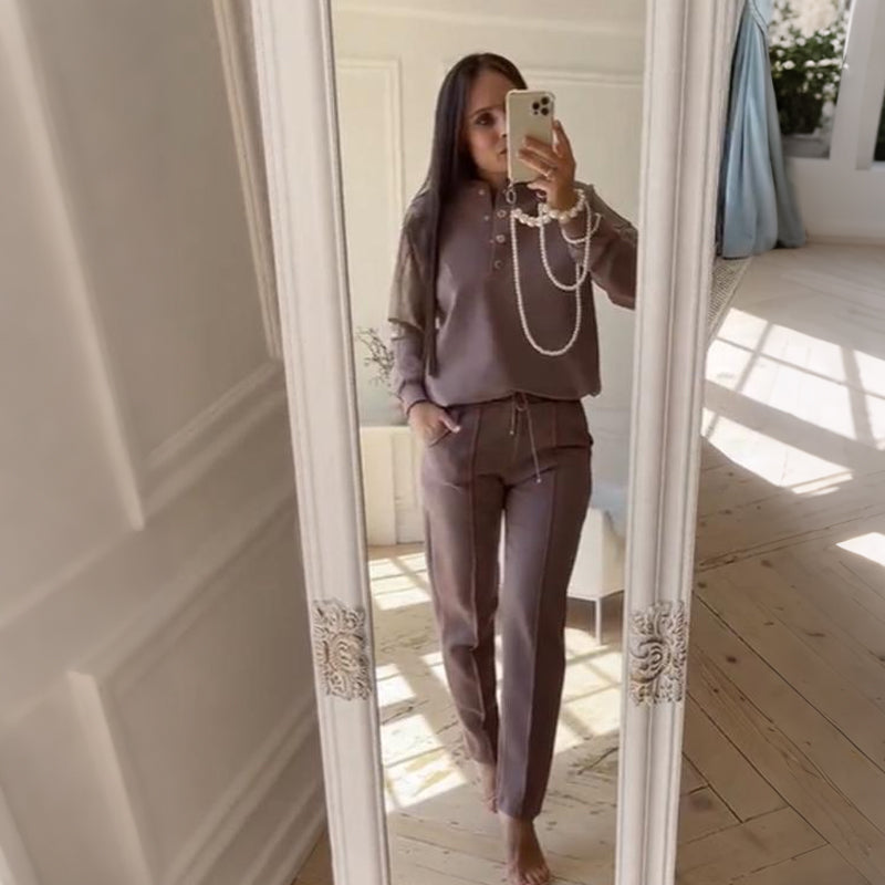 🔥Hot Sale Offers-Women's Casual Top & Pants 2-Piece Set