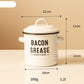 Practical Enamel Bacon Grease Container