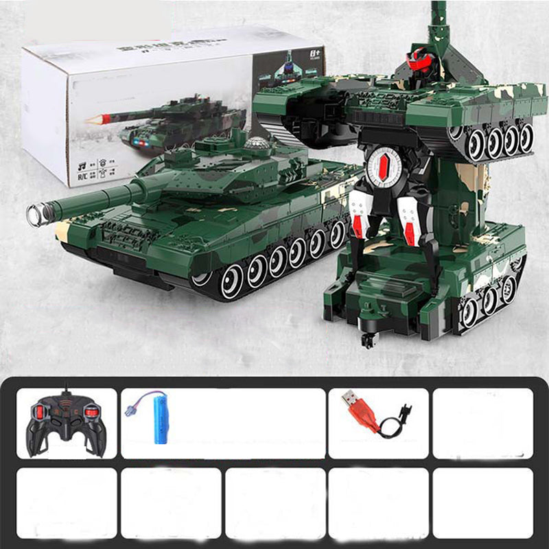 🔥Hot Sale Offers-2-in-1 Remote Control Transforming Tank Robot Toy