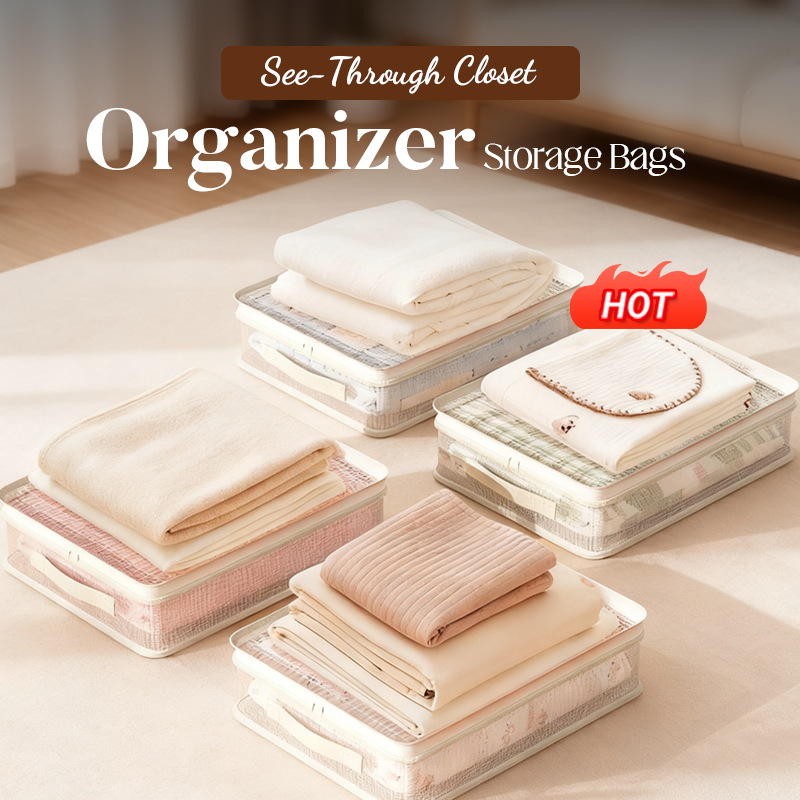 🔥Hot Sale Offers-See-Through Closet Organizer Storage Bags