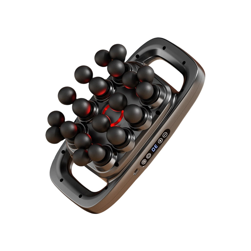 Smart Multi-Head Massage Gun with Red Light