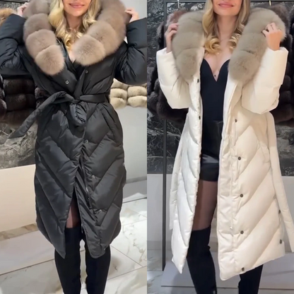 🔥New arrivals offer-Women's Elegant Casual Cotton Coat with Fur Collar