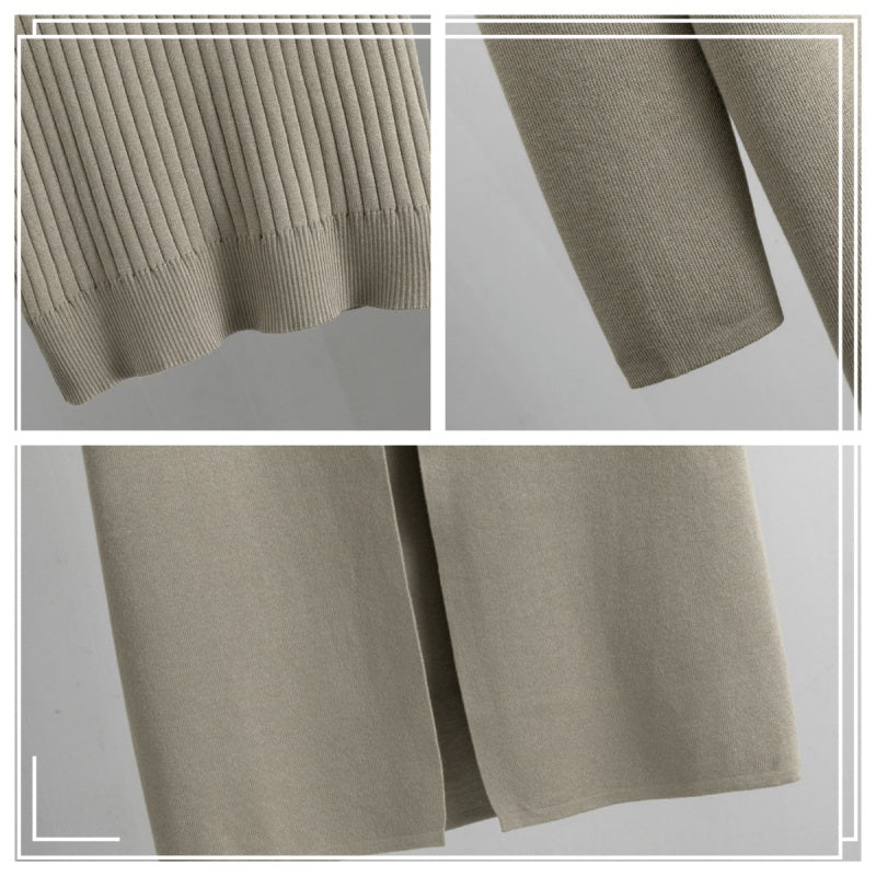 Fashion Trio - Sleeveless Tank Top, Cardigan, and Trousers