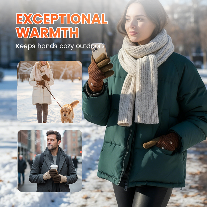 Warm & Stylish Color-Block Convertible Gloves