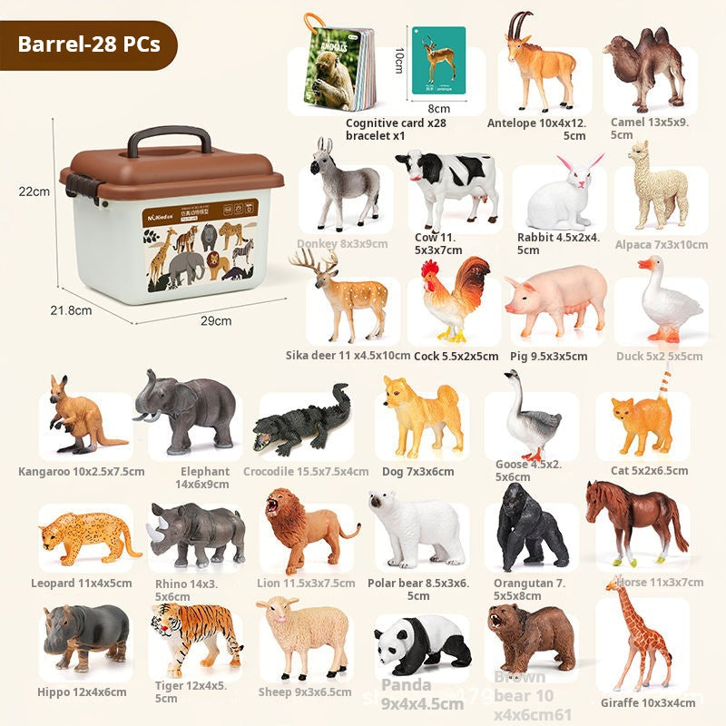 🦖28PCS Simulation Animal Models - Exploring the Fantasy Animal World