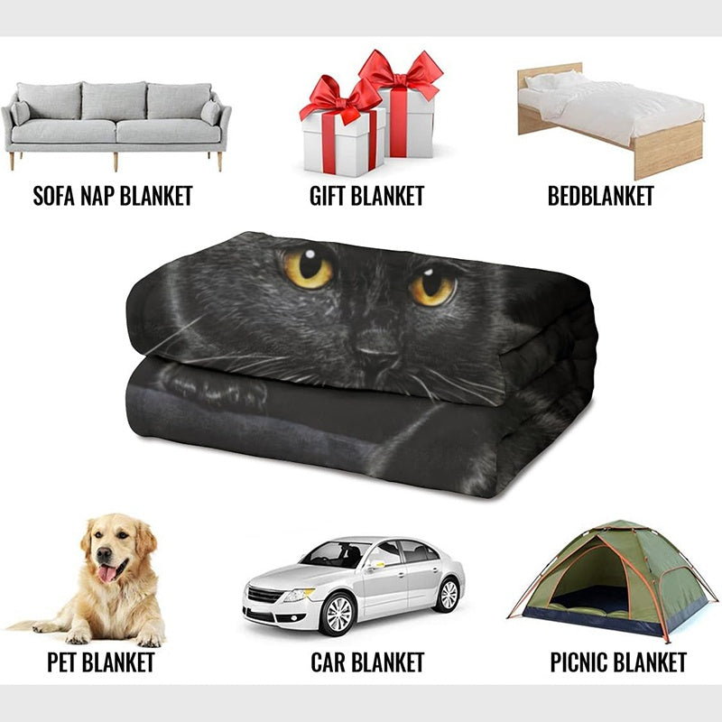 ⏳LAST DAY SALE 50% OFF!⏰🐱Black Cat All-Season Cozy Blanket