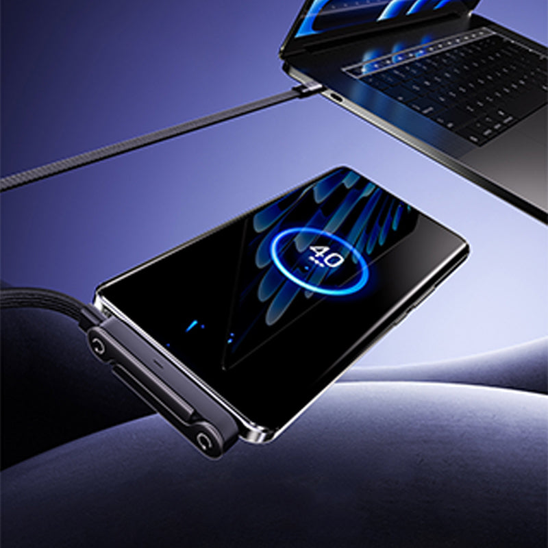 📢📢 50   %  OFF  !! ✨240W Fast Charging Cable with Adjustable Phone Stand