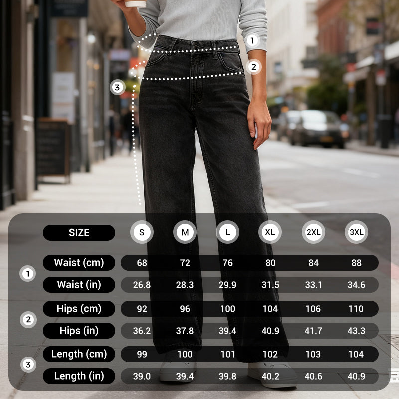 Relaxed Fit High-Waist Wide-Leg Jeans