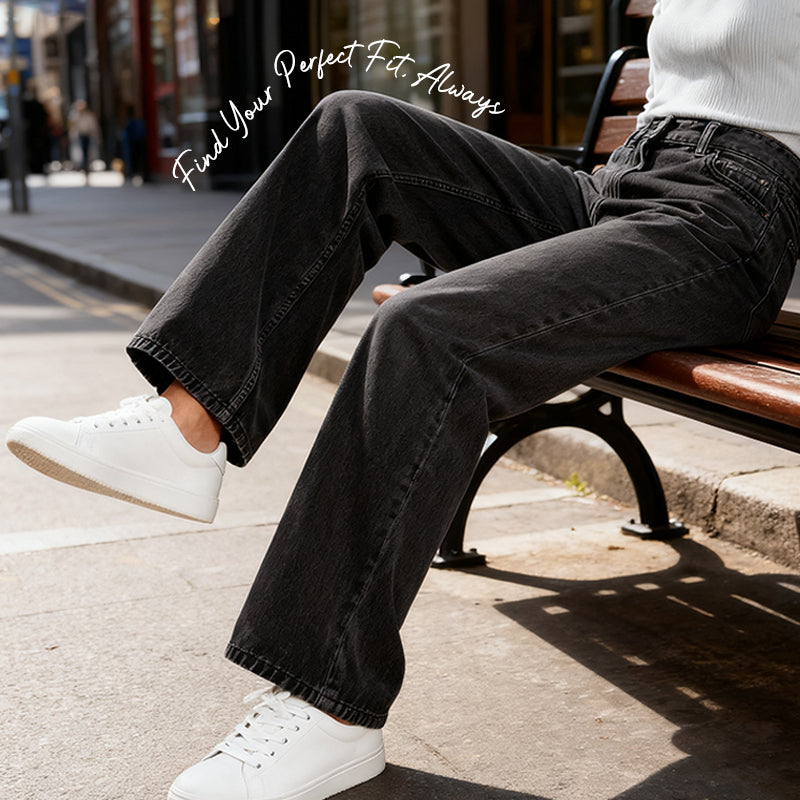 Relaxed Fit High-Waist Wide-Leg Jeans