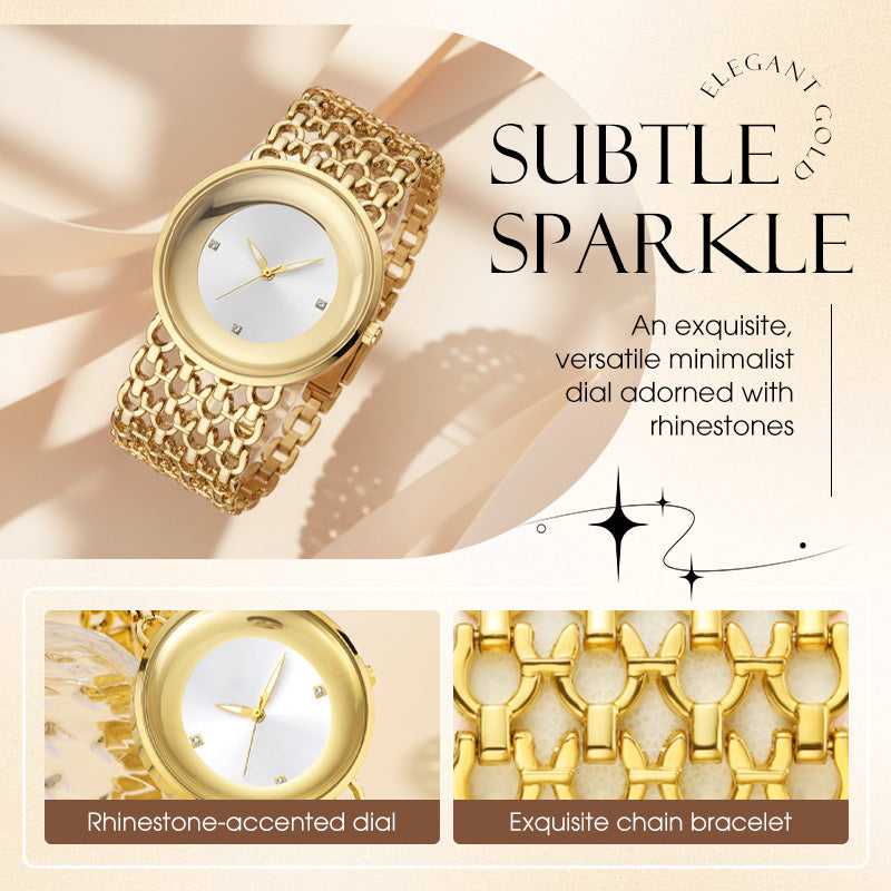 ⏳Time-Limited Special⏰Luxury Round Bracelet Watch Fashionable Women's Wristwatch