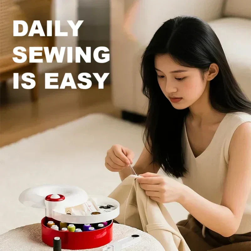 ✨50% OFF🧵128-piece magnetic sewing kit: rotating platform, ultra-organised & perfect for travelling!🎁