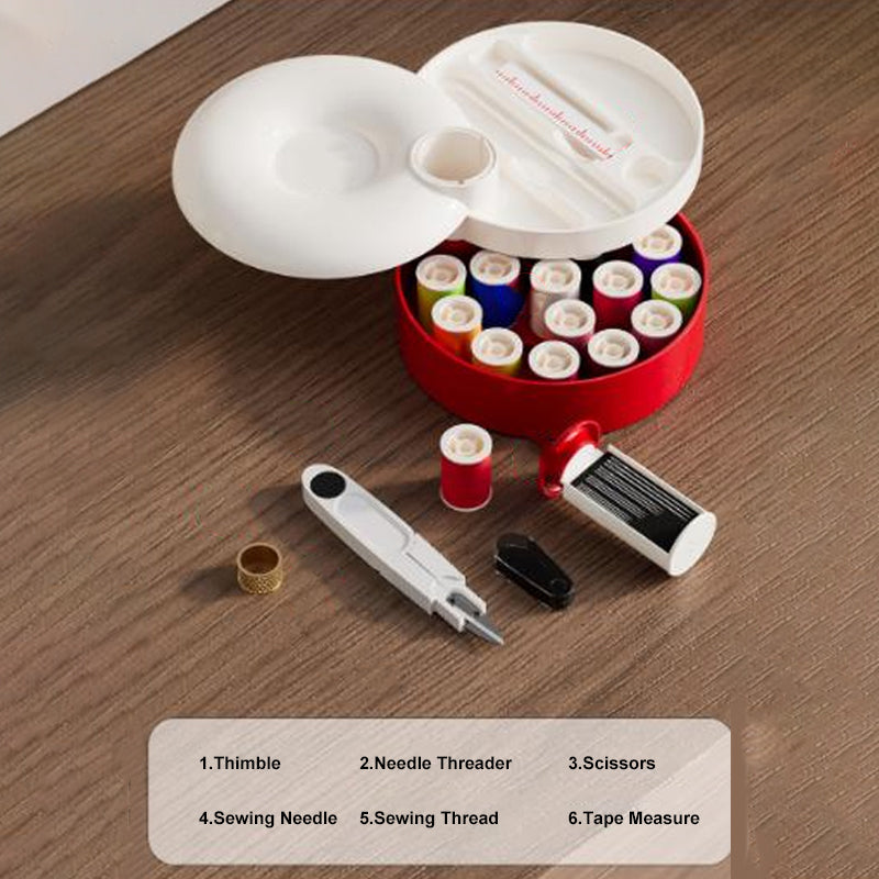 ✨50% OFF🧵128-piece magnetic sewing kit: rotating platform, ultra-organised & perfect for travelling!🎁
