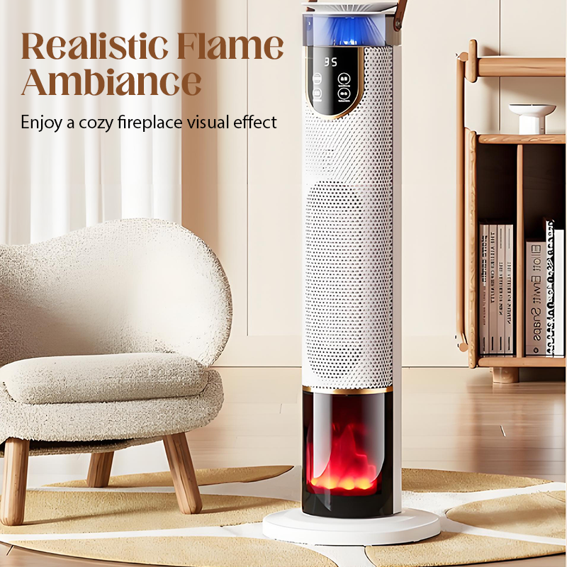 2000W Electric Space Heater with Humidifier & 3D Flame Effect