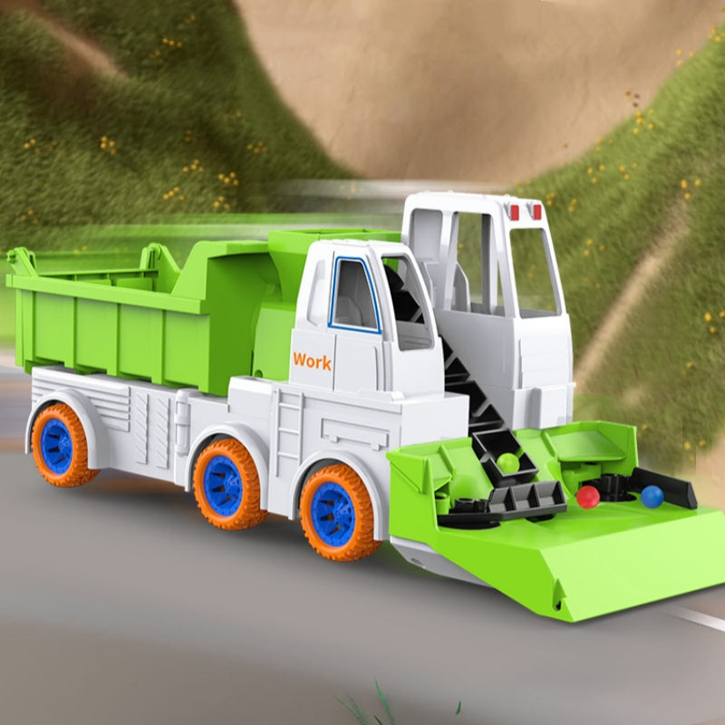 Interactive Construction Truck Toy with Colored Beads