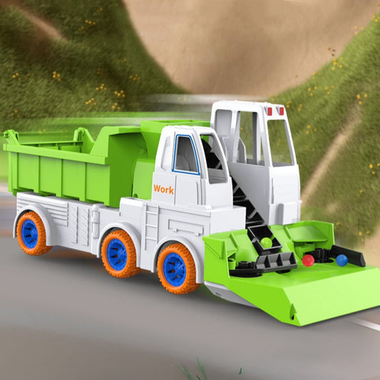 Interactive Construction Truck Toy with Colored Beads