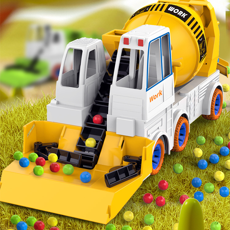 Interactive Construction Truck Toy with Colored Beads