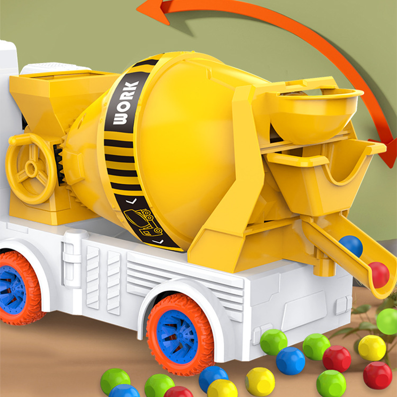 Interactive Construction Truck Toy with Colored Beads