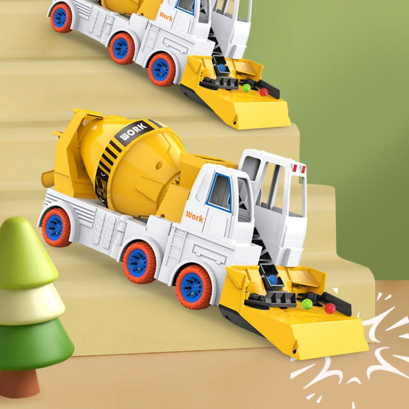 Interactive Construction Truck Toy with Colored Beads