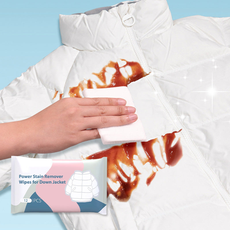 Power Stain Remover Wipes for Down Jacket