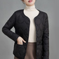 Women's Warm Quilted Button-Up Jacket