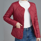 Women's Warm Quilted Button-Up Jacket