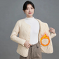 Women's Warm Quilted Button-Up Jacket