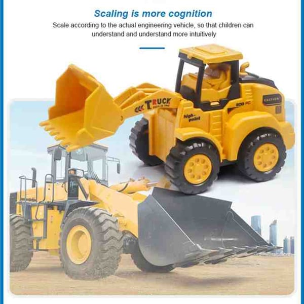 Push & Go Bulldozer Excavator Toy Car