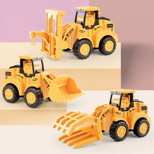 Push & Go Bulldozer Excavator Toy Car