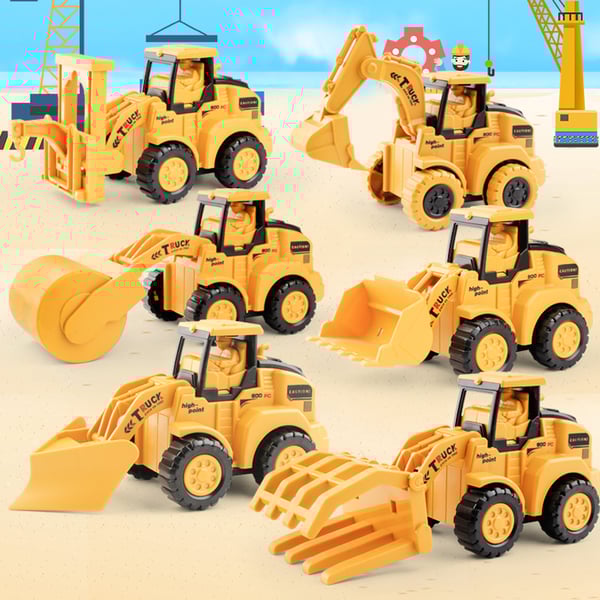 Push & Go Bulldozer Excavator Toy Car