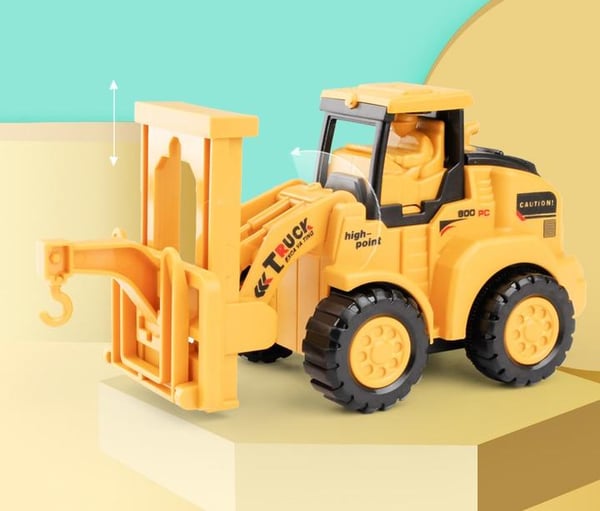 Push & Go Bulldozer Excavator Toy Car